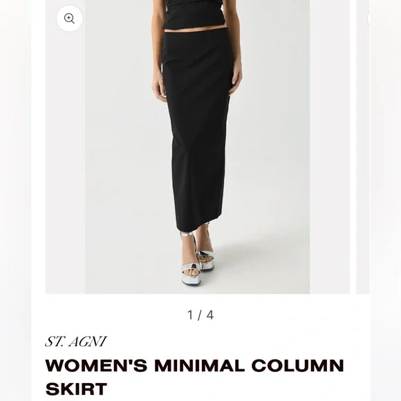 NWT St. Agni Minimal Column Skirt - Picture 3 of 16
